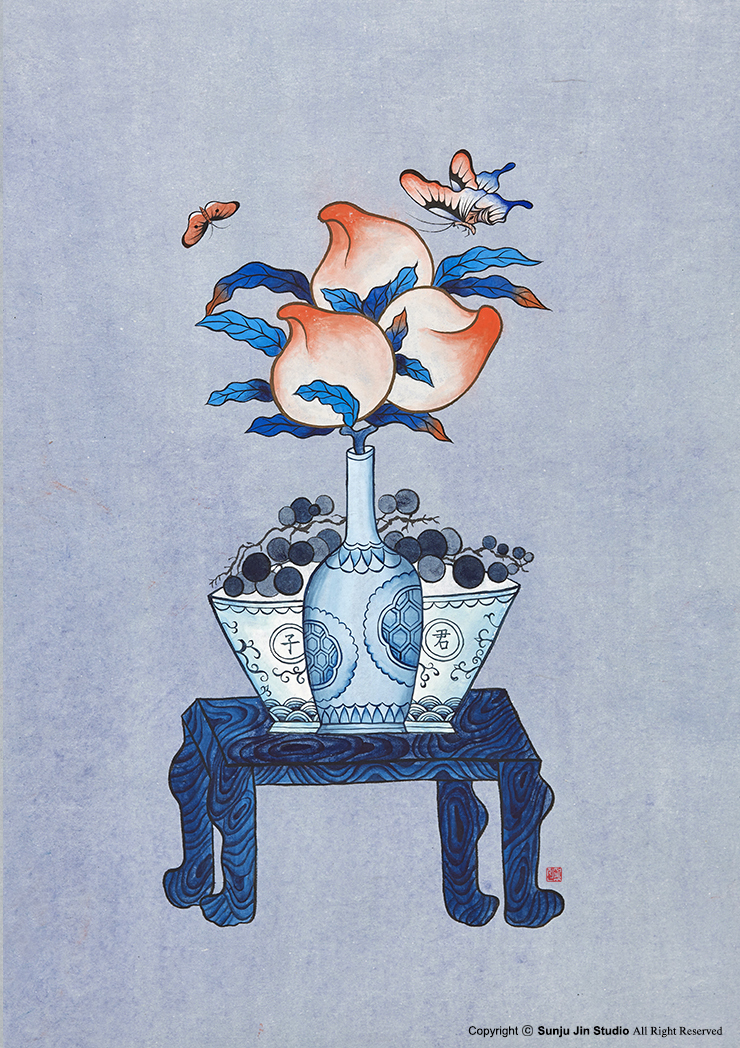 파란복숭아740